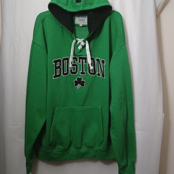 BAY STATE GEAR BOSTON SHAMROCK EMBROIDERED SWEATSHIRT HOODIE MEN'S SIZE 2XL - Picture 12 of 12